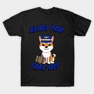 Cute Orange dog is a pilot T-Shirt